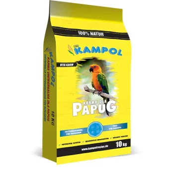 Kampol Karma Papuga Średnia Premium PAŚP z witaminami i nasionami traw 1 kg